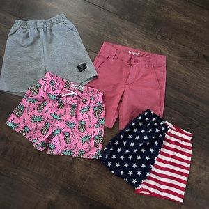 Set of 4 Boys Shorts/Swim Trunks - size 7/8